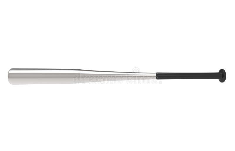 Baseball Bat Silver Side View Stock Image Image of metal, pitcher