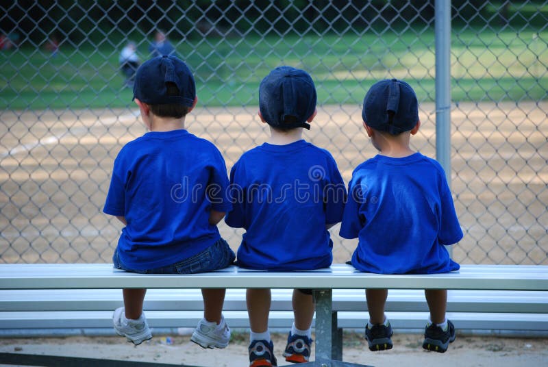 Baseball bench warmers stock image. Image of sunshine 8077217