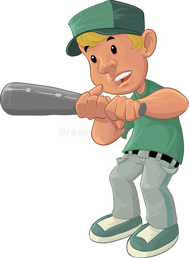 Baseball boy vector illustration