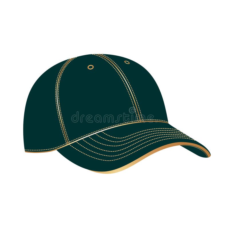 Avatar Icon Of Girl In A Baseball Cap Stock Vector, Royalty-Free