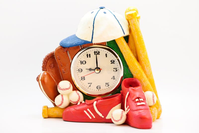 Baseball Clock stock image. Image of baseball, glove 11616105