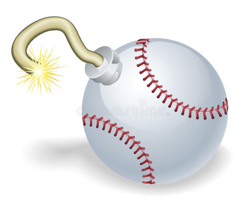 Baseball Countdown Bomb Illustration Stock Vector Illustration of