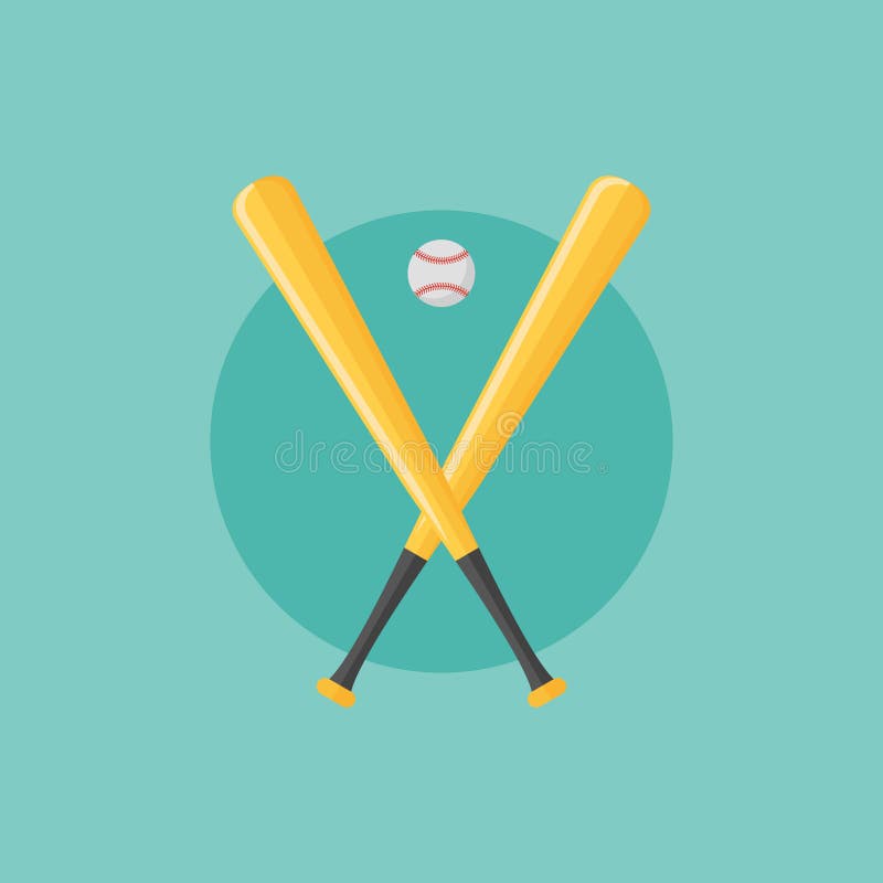 Wooden Baseball Bats Logo Stock Illustrations 80 Wooden Baseball Bats