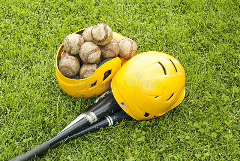 Baseball equipment stock image. Image of brown, baseball 34258847