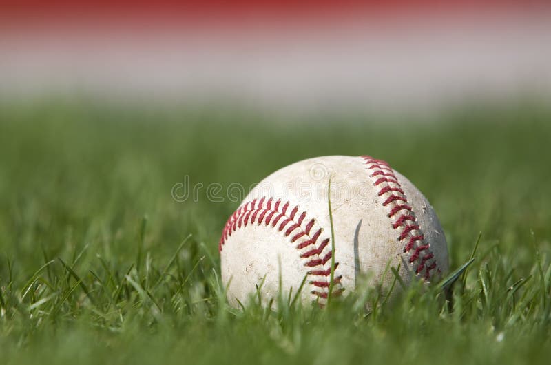 Baseball on Mound stock image. Image of sport, stitched 5825879