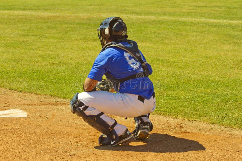 Baseball catcher stock photo. Image of plate, team, home 627976