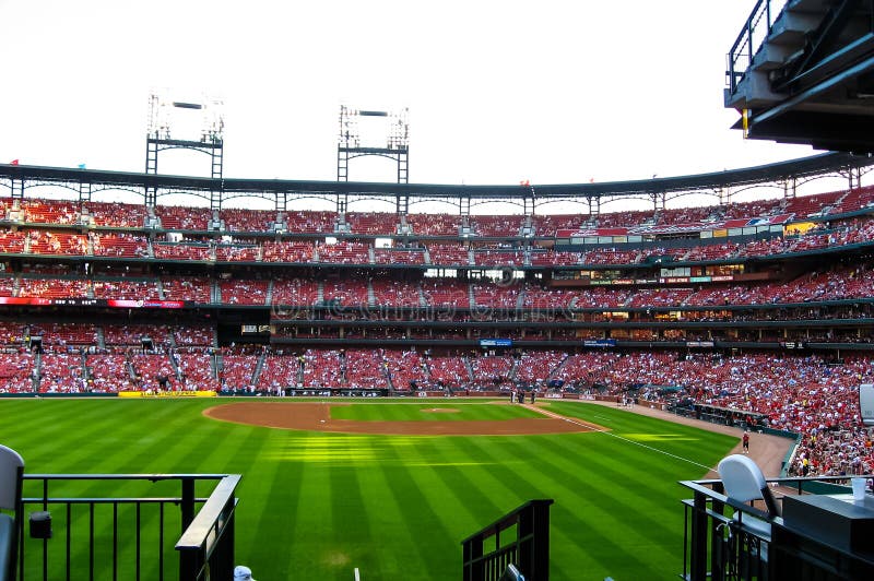 Baseball Game in Cardinal S Stadium Editorial Photography Image of