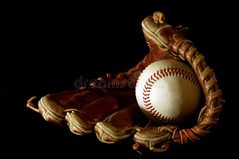 Baseball glove stock photo. Image of worn, used, brown 2040220