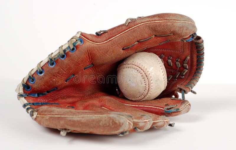 Baseball Glove and Ball stock image. Image of catcher 2532997