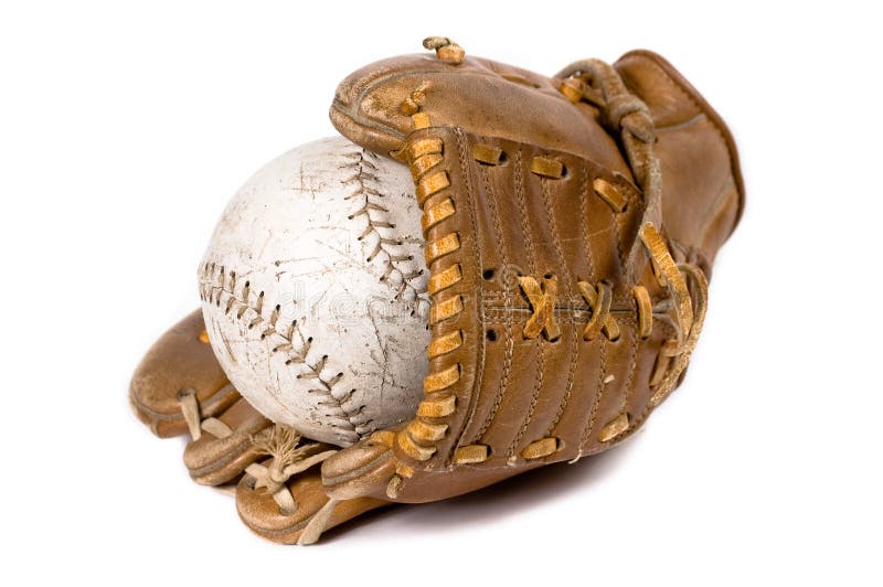 Baseball glove and ball stock image. Image of used, catching 3591811