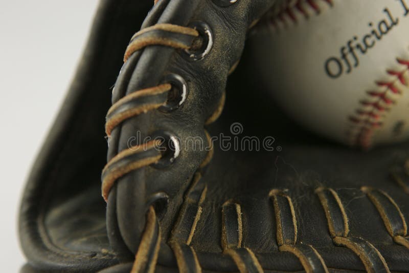 Baseball Glove with ball stock image. Image of outfielder 436155