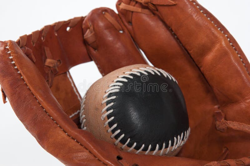 Baseball Glove with ball stock photo. Image of catching 36305464