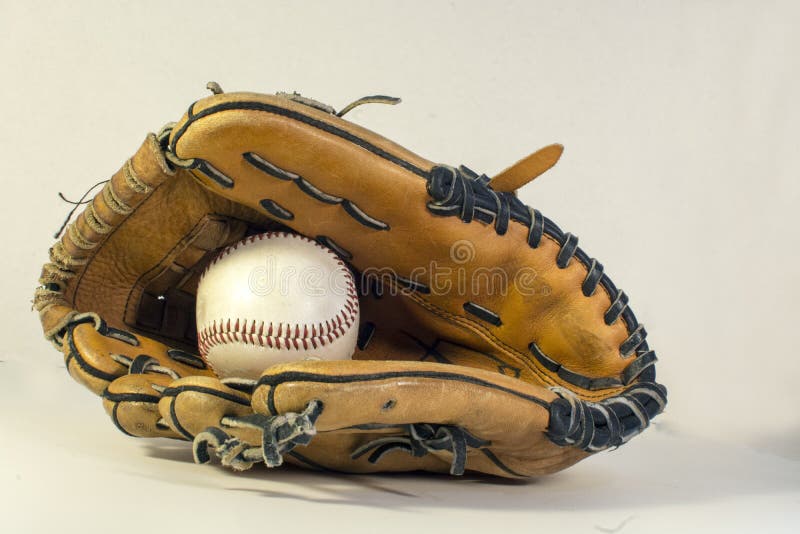 Baseball Glove with Baseball Stock Image Image of sports, athletics