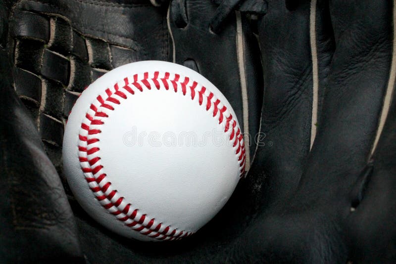 Baseball in Glove stock image. Image of player, team 42480005