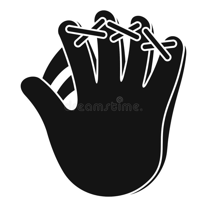 Baseball Glove Icon, Flat Style Stock Vector Illustration of baseball