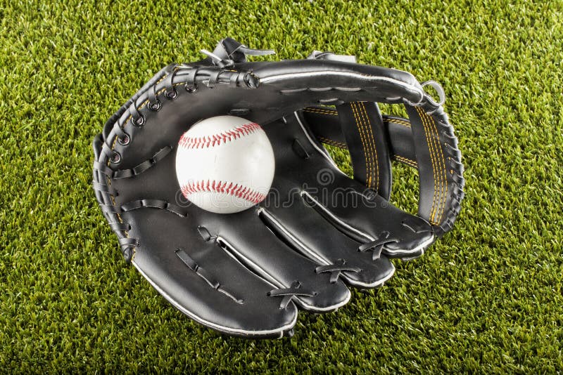 Baseball in glove stock image. Image of practice, league 31408627