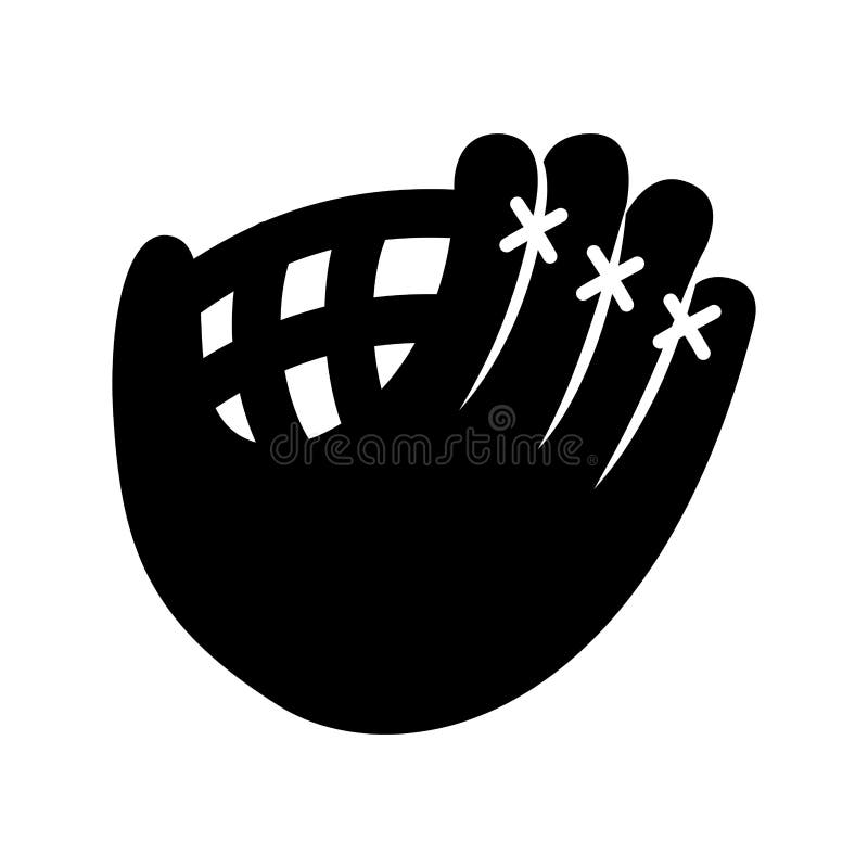 Baseball Glove Isolated Icon Stock Vector Illustration of design