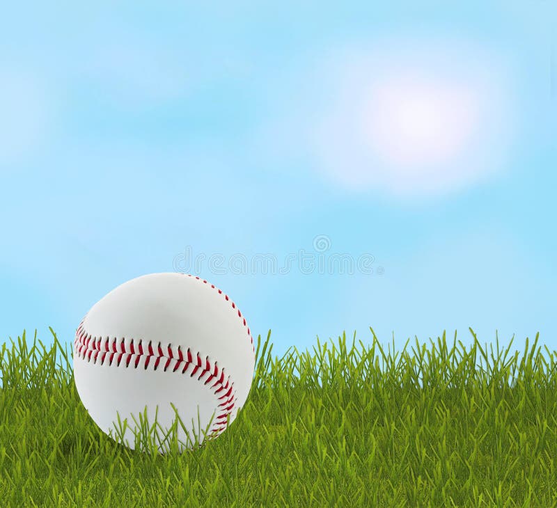 Baseball in grass stock image. Image of outdoor, lawn 21787763