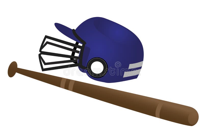 Baseball Hat And Bat Picture. Image 15087795
