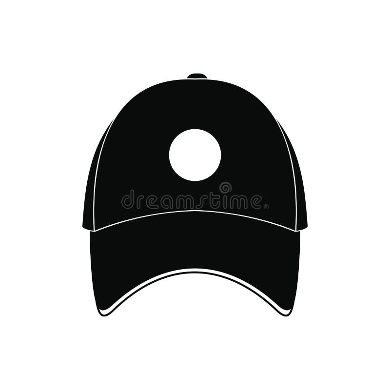 Black Baseball Hat Icon Stock Illustrations 3,489 Black Baseball Hat