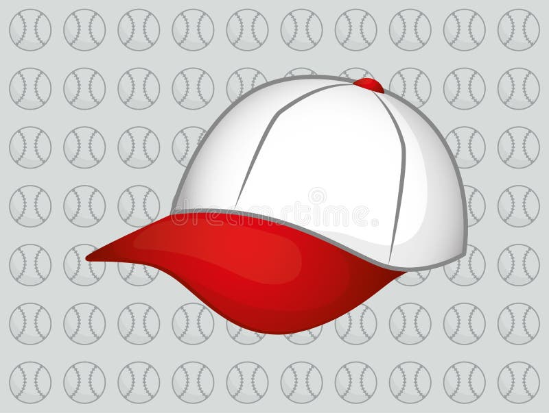 Baseball Cap Isolated On White Stock Illustration - Download Image
