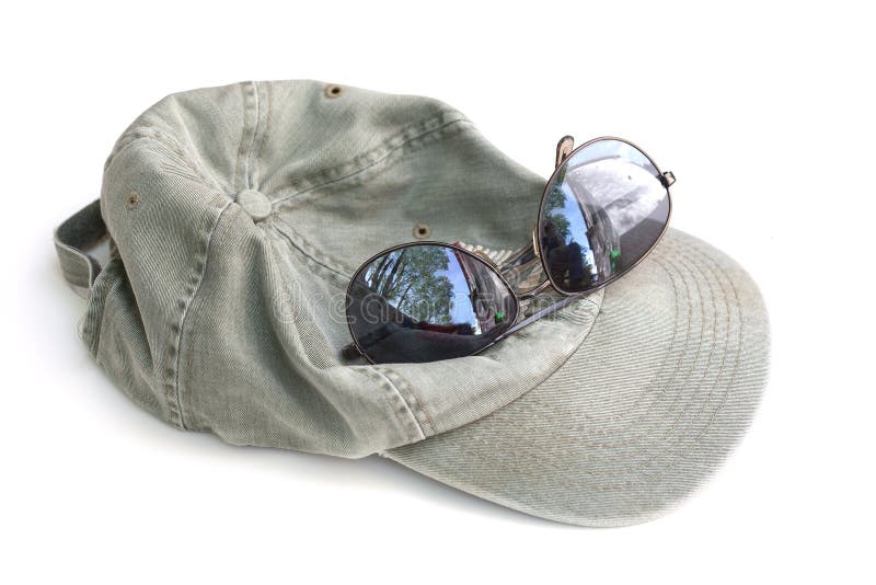 Baseball Hat and Sunglasses Stock Photo Image of bill, buckle 113273464