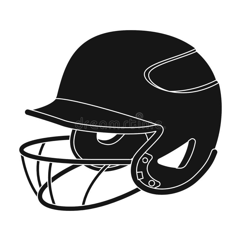 Baseball Helmet. Baseball Single Icon in Cartoon Style Vector Symbol