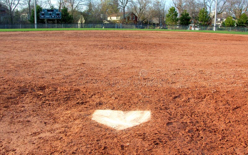 Baseball Home Plate (Catcher's View) Stock Image - Image ...