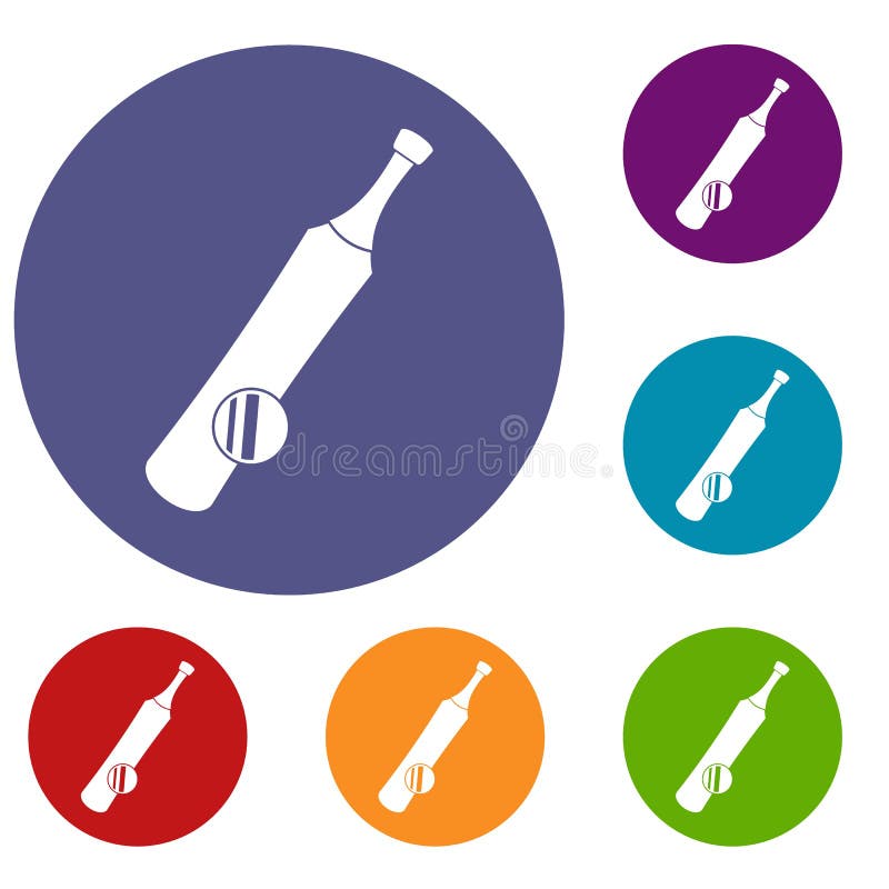 Baseball icons set stock illustration Baseball icons set stock illustration