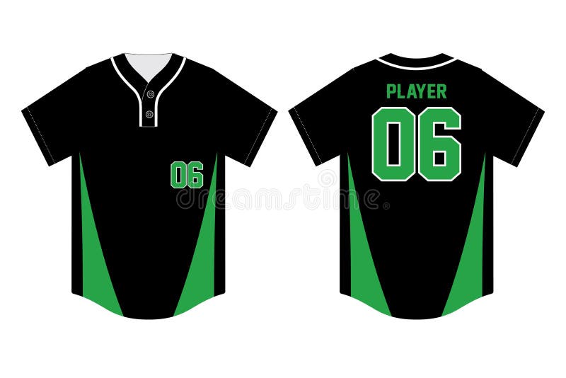 green and black baseball jersey