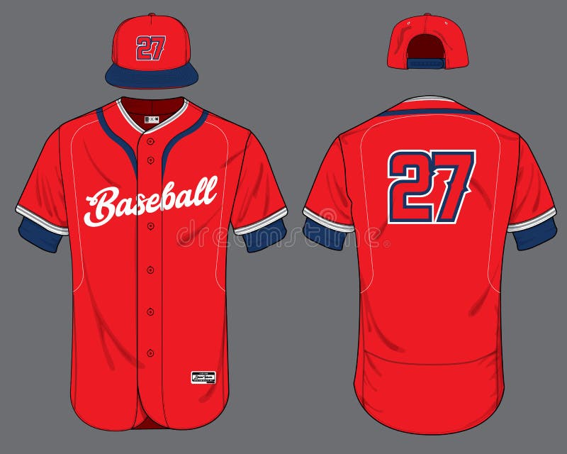 Baseball Jersey Mockup Stock Illustrations – 4,817 Baseball Jersey ...