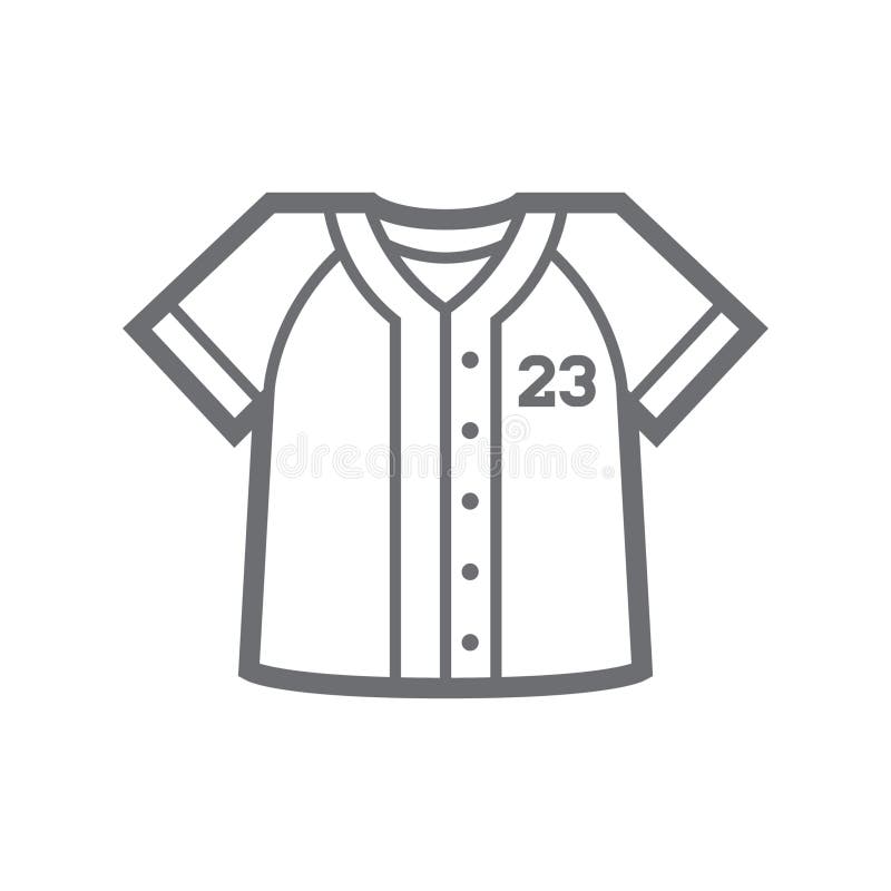 Baseball jersey. stock vector. Illustration of digit 191489636