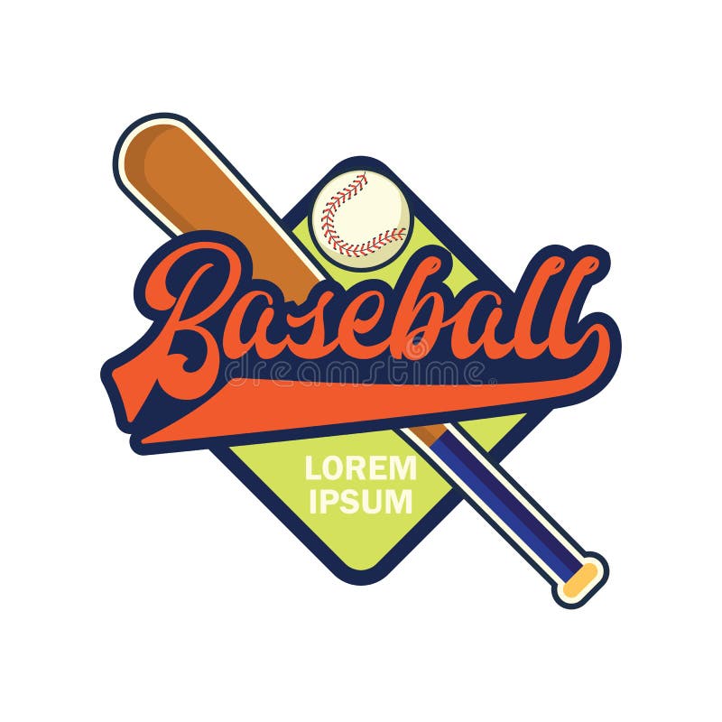 Baseball Logo with Text Space for Your Slogan / Tag Line Stock Vector ...