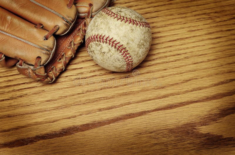 Baseball and Mitt or Glove stock photo. Image of grunge 38616366