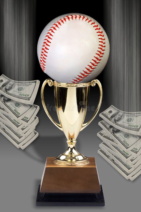 Baseball and Money. stock image. Image of golden, portrait 83454835