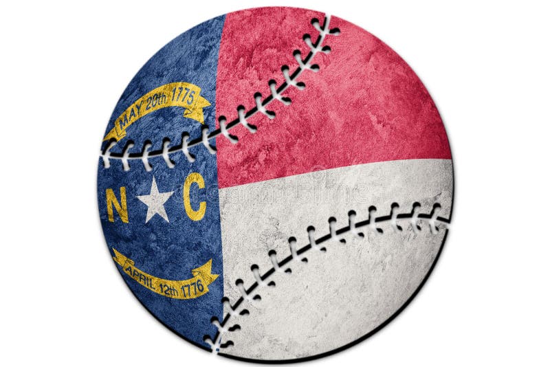 Baseball North Carolina State Flag. North Carolina Flag Background ...