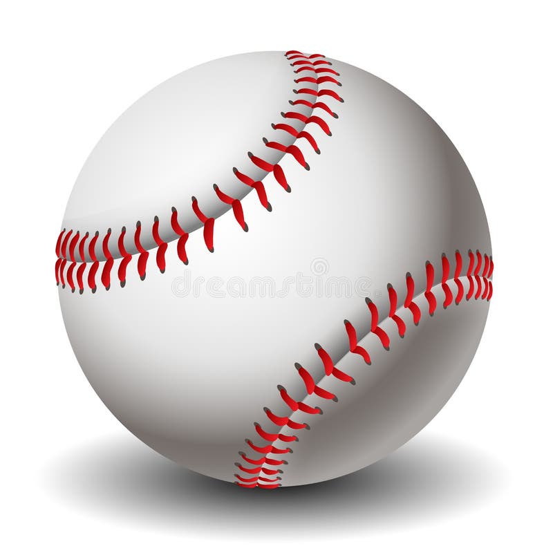 Baseball ball isolated on white eps10. Baseball ball isolated on white eps10