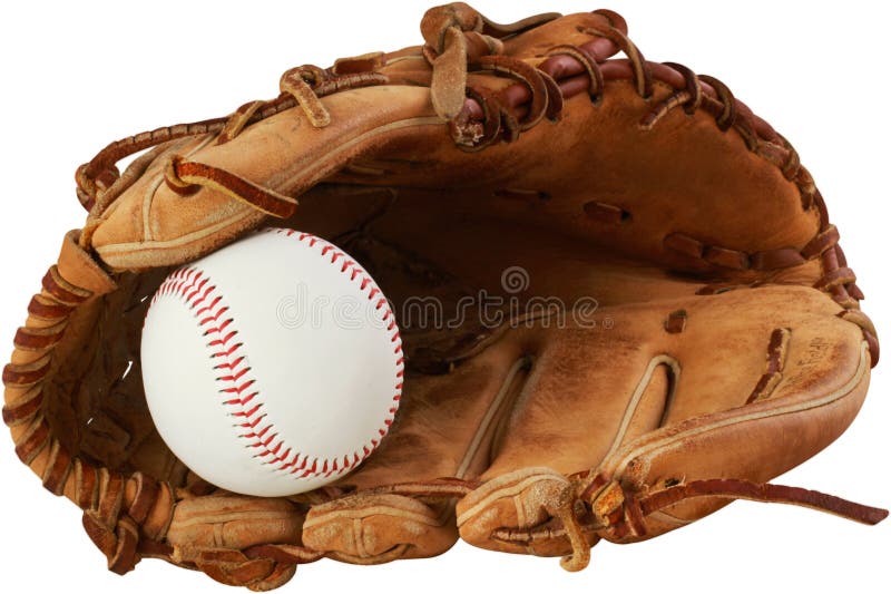 Baseball piłka i rękawiczka zdjęcia stock Baseball piłka i rękawiczka zdjęcia stock