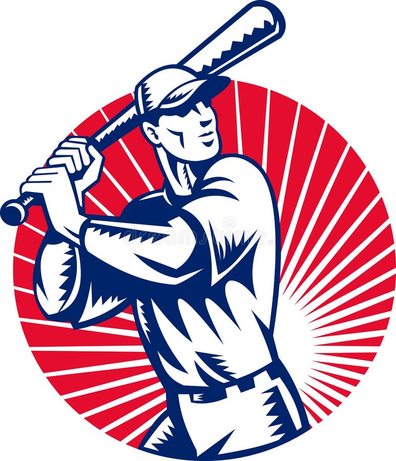 Baseball player batting