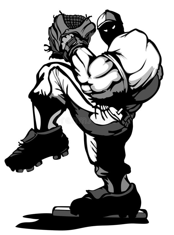 Download Baseball Player Pitcher Vector Cartoon Stock Vector ...
