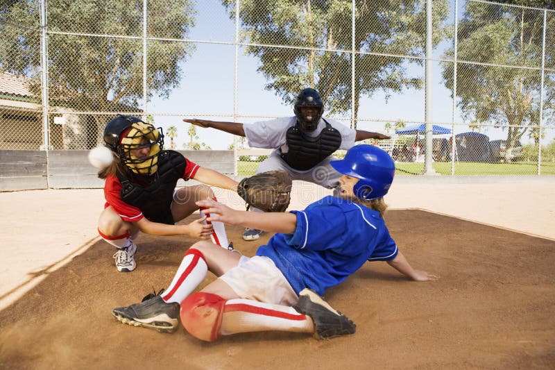 Baseball Player Sliding stock image. Image of athletic 29646495