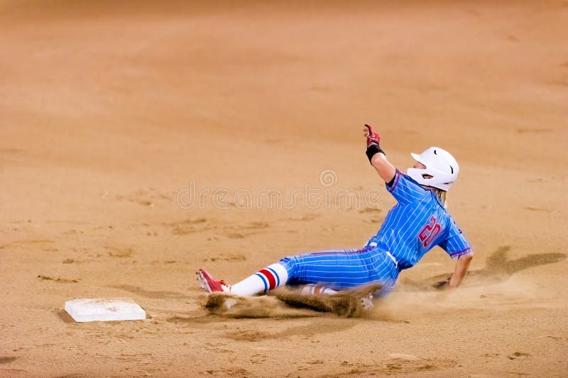 Baseball Sliding into home editorial stock photo. Image of slide 19269788