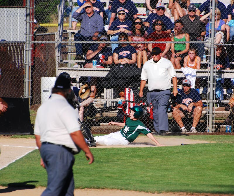 Baseball Player Sliding into Home Editorial Stock Photo Image of fast