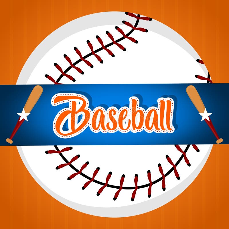 Baseball Poster Illustration Stock Vector Illustration of symbol