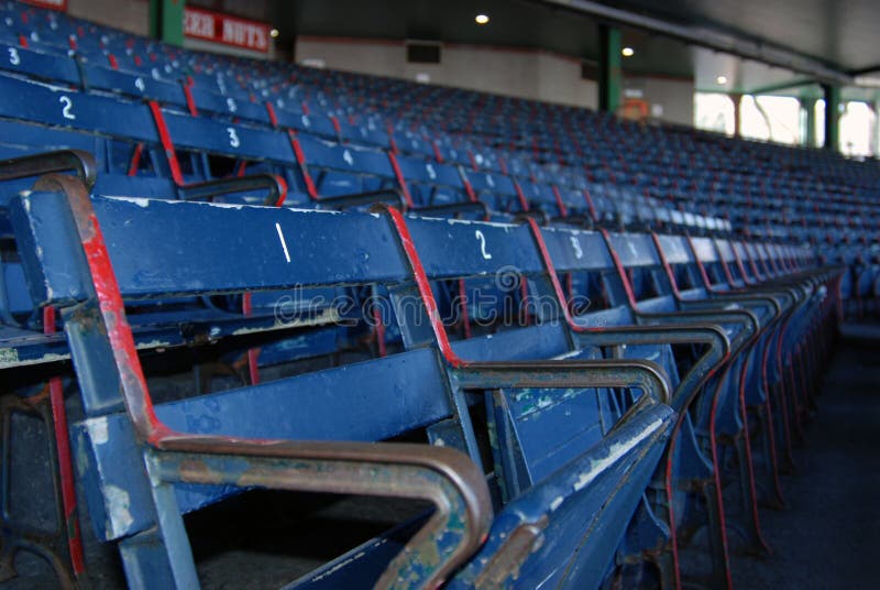 Baseball seats stock photo. Image of chair, massachusetts 4359234