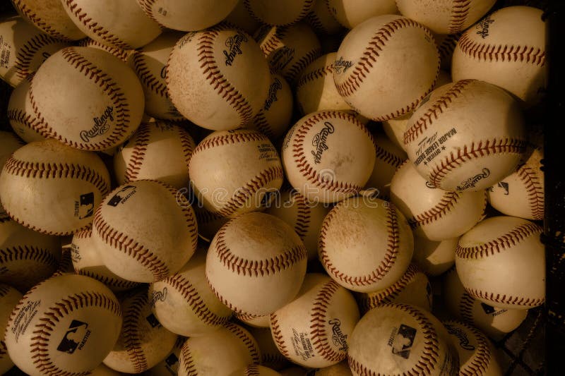 Baseballs editorial image. Image of games, color, sitting 102300715