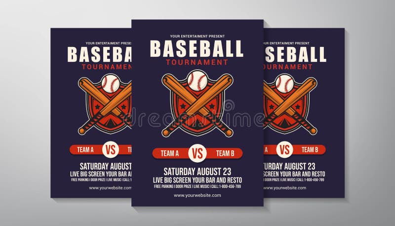 Baseball Tournament Flyer Template Stock Vector Illustration of pitch Baseball Tournament Flyer Template Stock Vector Illustration of pitch