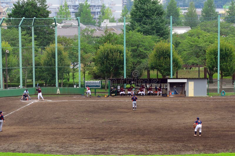 Baseball Training, Sendai, Japan Editorial Photography Image of