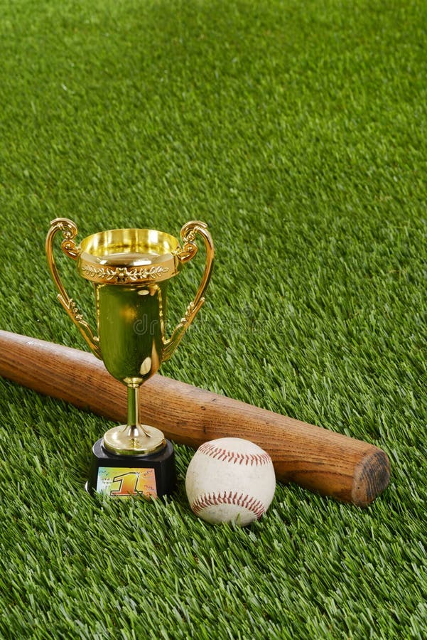 Baseball Trophy Bat Hard Ball Stock Photos Free & RoyaltyFree Stock