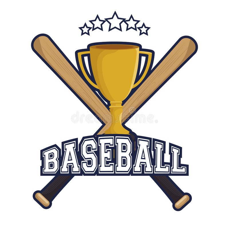 Baseball Trophy Winner Icon Stock Vector Illustration of baseball